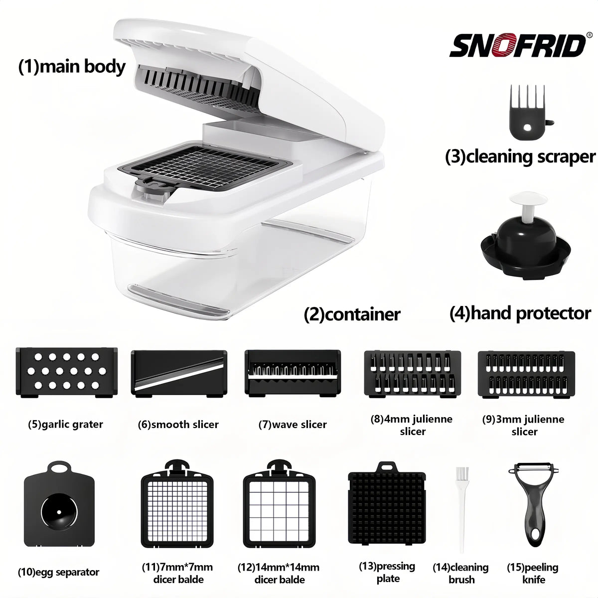 All In One Vegetable Chopper & Slicer Set for Fast Kitchen Prep